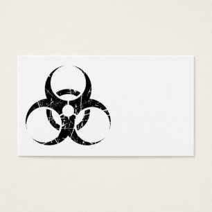 Symbole de risque biologique noir rayonné