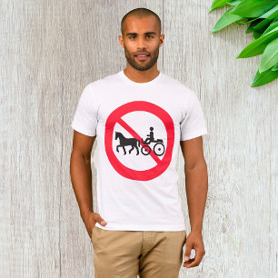 SYMBOLE DE ROUTE À Cheval Et À Buggy T-Shirt