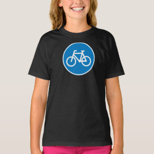 SYMBOLE DE ROUTE CYCLISTE T-shirt Filles