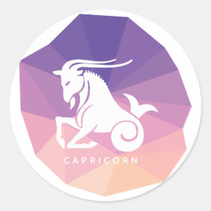 Symbole de zodiaque Capricorn autocollants moderne