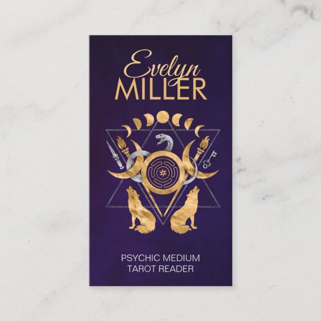 Symbole der Hekatschmuck Visitenkarte (Vorderseite)