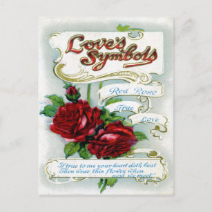 Symbole der Liebe Postkarte
