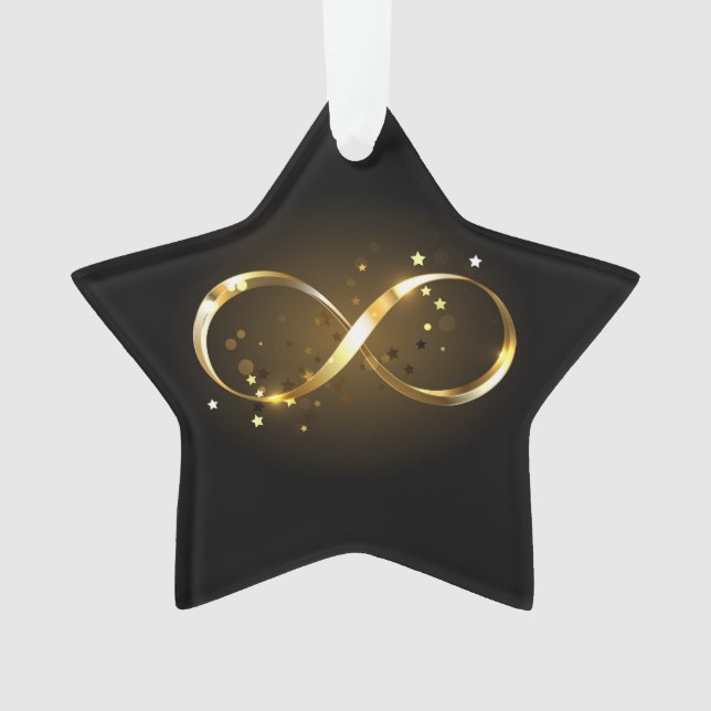 Symbole d'infini doré (devant)