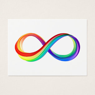 Symbole d'infinité arc-en-ciel stratifié