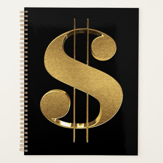 SYMBOLE Dollar Or (Devant)