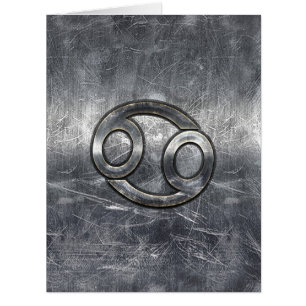Symbole du cancer du zodiaque en décor désossé
