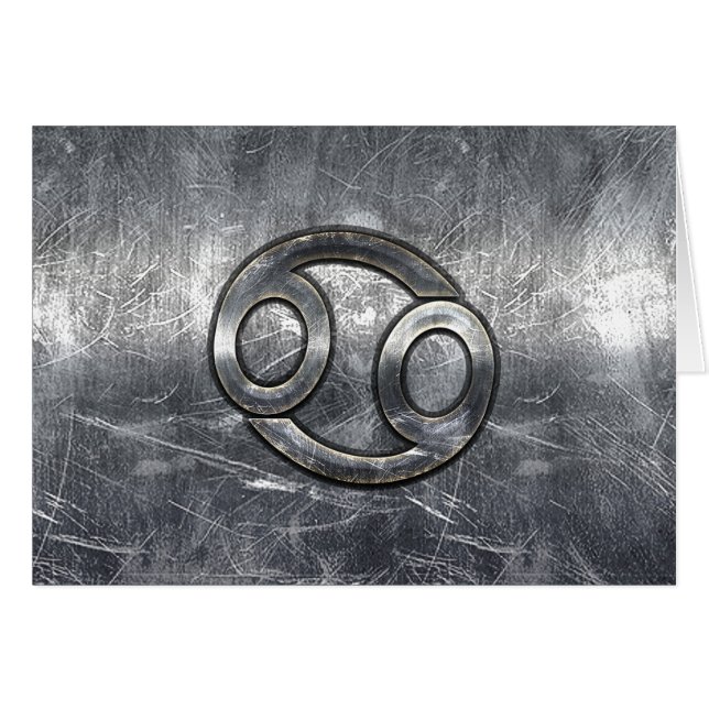 Symbole du cancer du zodiaque en décor désossé (Devant horizontal)