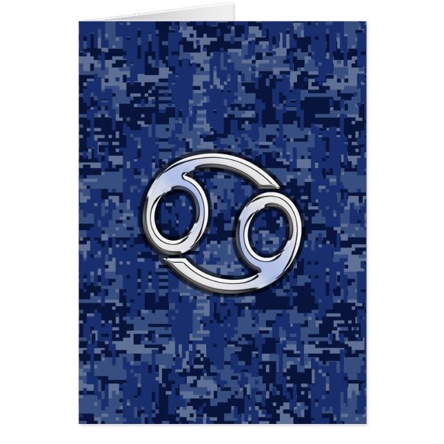 Symbole du cancer Zodiaque Marine Camouflage numér (Devant)