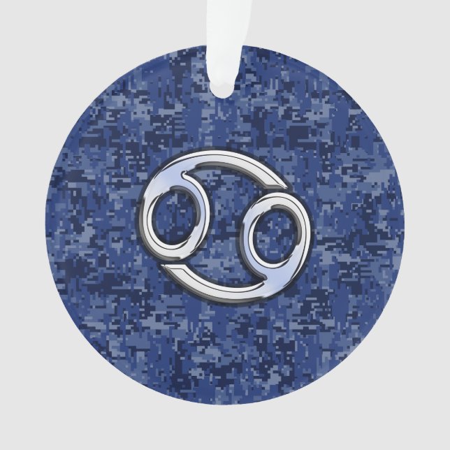 Symbole du cancer Zodiaque Marine Camouflage numér (devant)