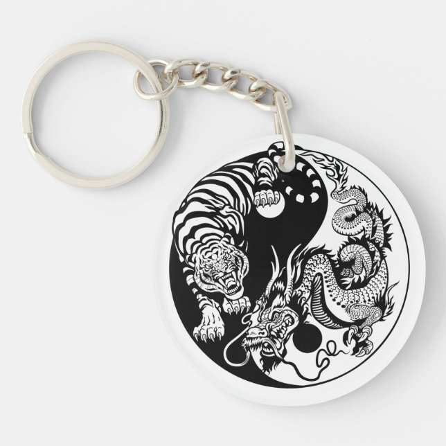 symbole du dragon et du tigre yin yang (Devant)