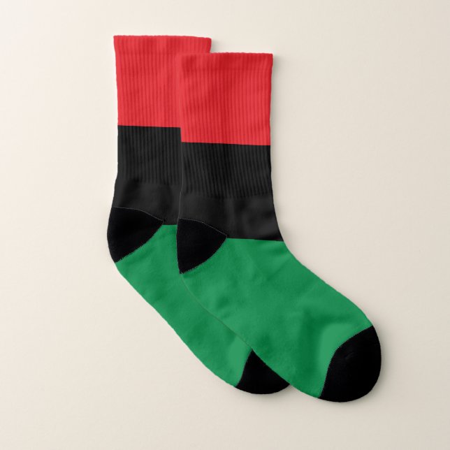 Symbole du drapeau unien et drapeau panafricain /  (Paire)