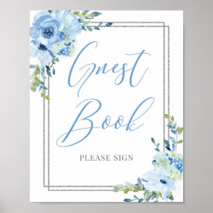 Symbole du livre d'or bleu poussiéreux Boho