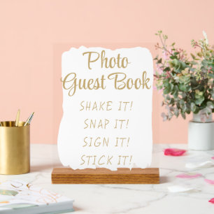 Symbole du livre d'or Photo Simple Modern Cute