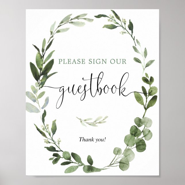 Symbole du livre d'or vert couronne baby shower (Devant)
