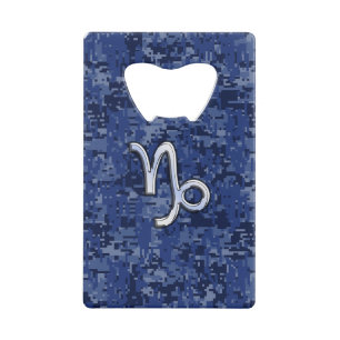 Symbole du Zodiaque de Capricorne sur camo numériq
