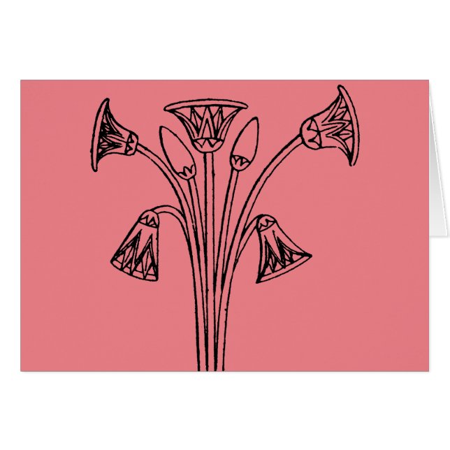 Symbole égyptien : Lotus (Devant Horizontal)