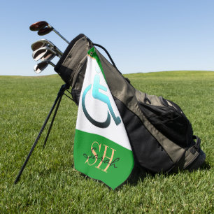 Symbole et monogrammed / serviette de golf