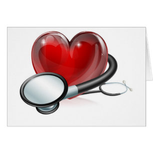 Symbole et stéthoscope de coeur