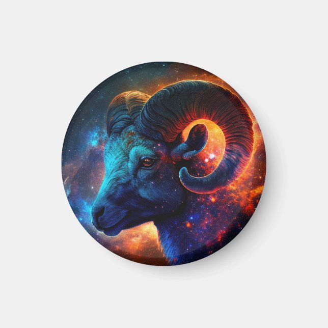 SYMBOLE Étoile Zodiac Aries Magnets (Devant)