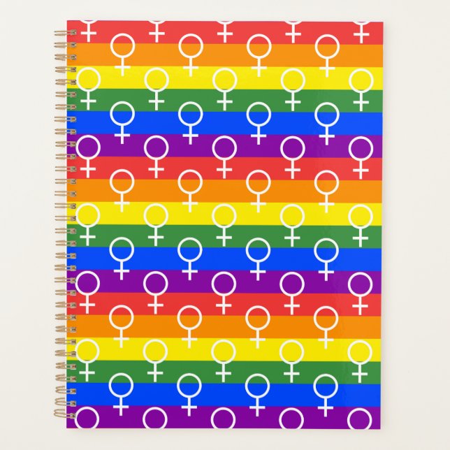 Symbole féminin Motif arc-en-ciel (Devant)