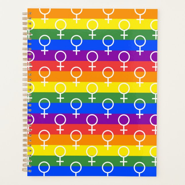 Symbole féminin Motif arc-en-ciel (Devant)