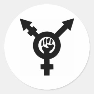 Symbole féministe Sticker rond classique