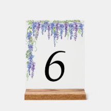 Symbole floral de la table Mariage acrylique