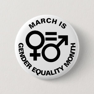 Symbole für die Gleichstellung der Geschlechter Button