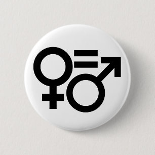 Symbole für die Gleichstellung der Geschlechter Button