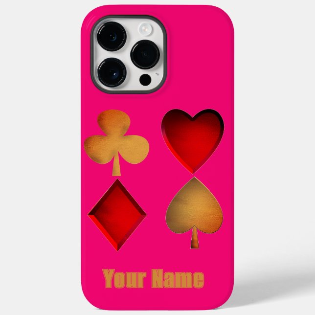 Symbole für Kartenspiel Case-Mate iPhone-Fall iPhone 14 Pro Max Hülle (Rückseite)