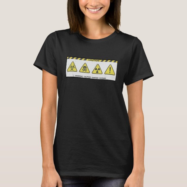 Symbole für Vorsicht und Gefahren T-Shirt (Vorderseite)