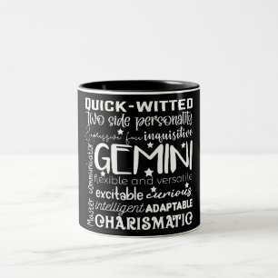 SYMBOLE GEMini/Astrologie Mug café à deux tons