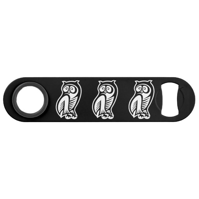 Symbole hibou blanc (Devant (Horizontal))