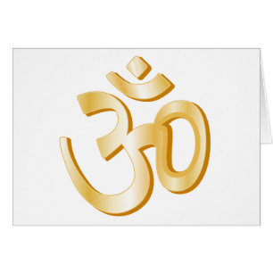 Symbole Hindou Om 5" x 7" Carte de voeux