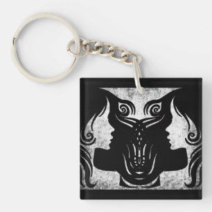 SYMBOLE Horoscope Gemini Porte - clé Zodiac