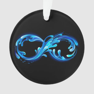 Symbole Infini d'Eau Claire et Froide