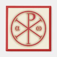 Symbole Jesu Christi: Chi-Rho, Alpha und Omega