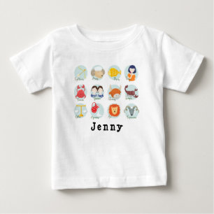 Symbole joli Zodiac étoile Signal Cartoon T-shirt 