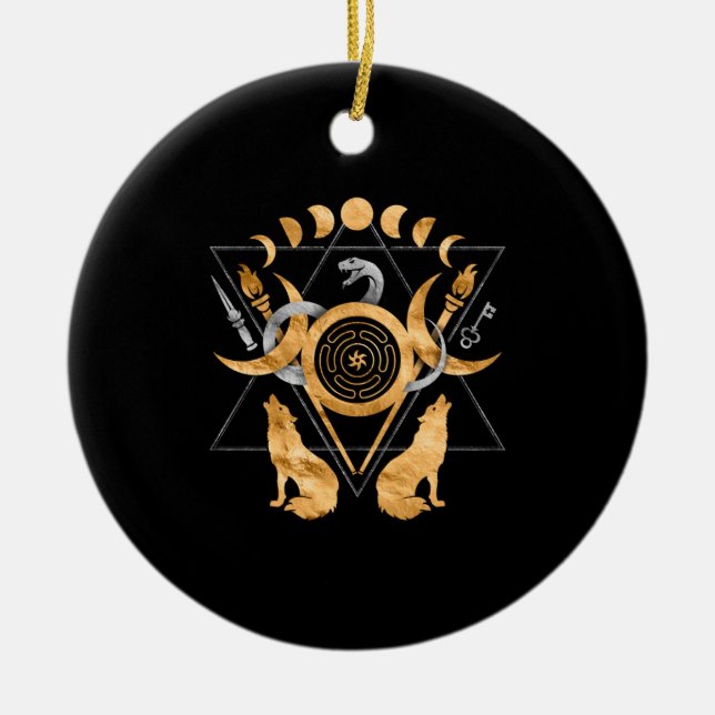 Symbole Keramik Ornament (Vorne)