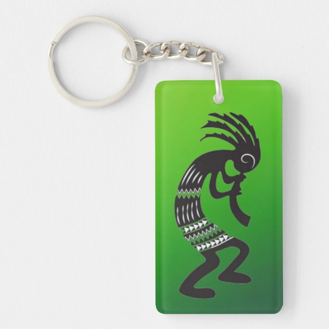 Symbole Kokopelli d'Amérique latine Porte - clé (Devant)