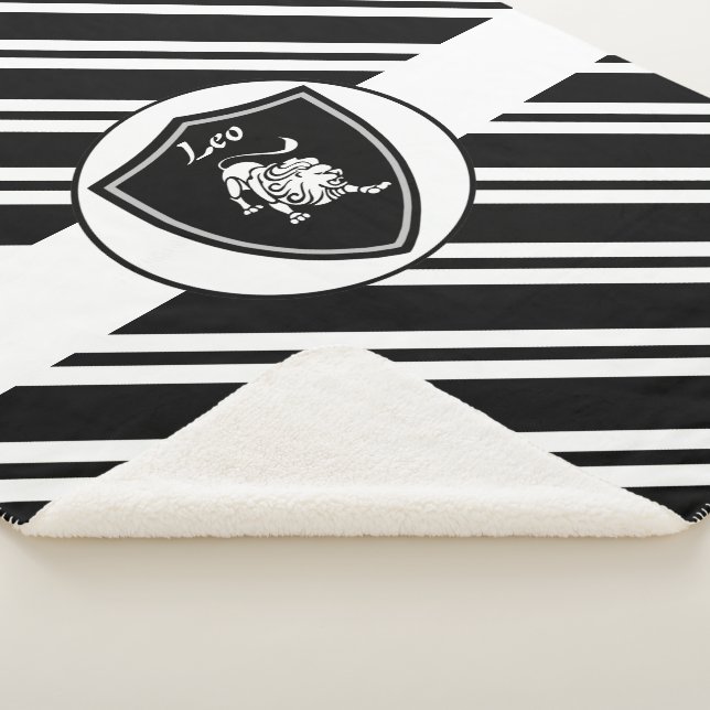 Symbole Leo couverture sherpa (3/4)