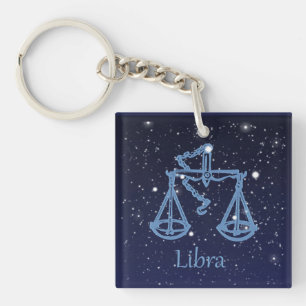 Symbole Libra Constellation et Zodiac avec étoiles