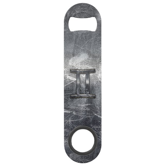 Symbole moderne Gemini Zodiac Grunge Style déprimé (Devant)