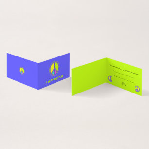 Symbole PAIX avec des couleurs remplies