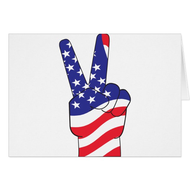 SYMBOLE Patriotique DE LA PAIX USA (Devant horizontal)