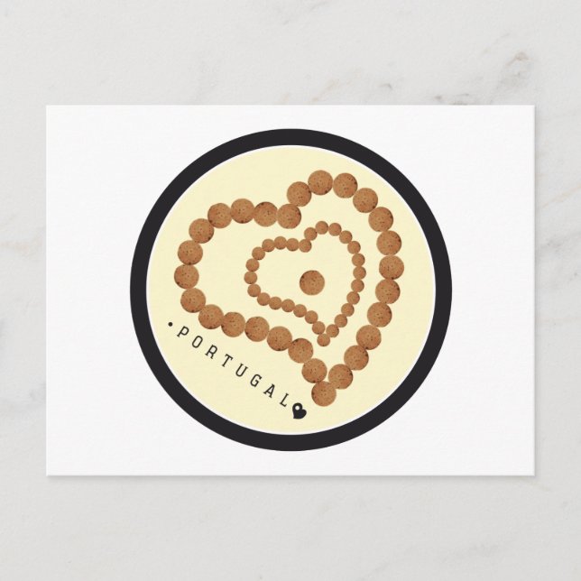Symbole Portugals - Kork Postkarte (Vorderseite)