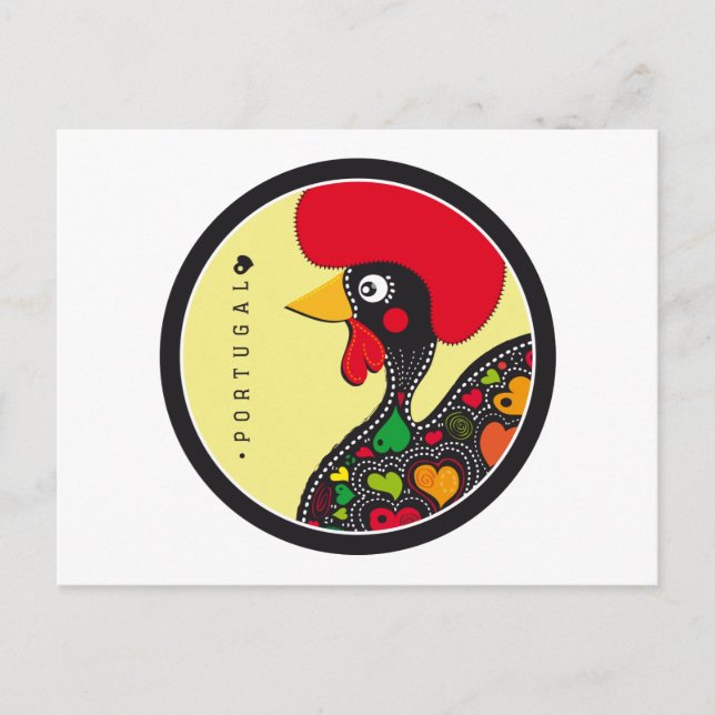 Symbole Portugals - Liste Postkarte (Vorderseite)