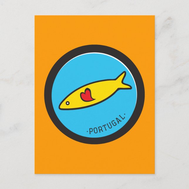 Symbole Portugals - Sardine Nr. 02 Postkarte (Vorderseite)