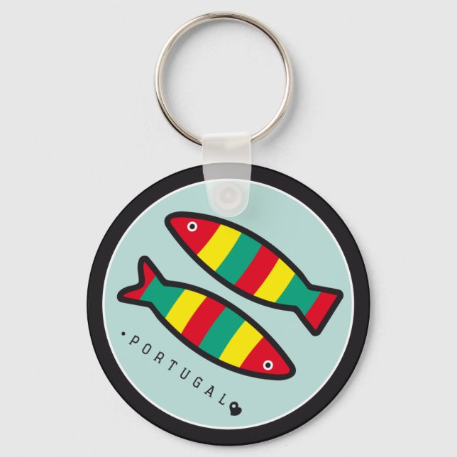 Symbole Portugals - Sardinen Schlüsselanhänger (Vorderseite)