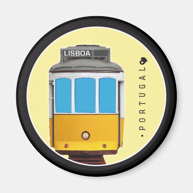 Symbole Portugals - Straßenbahn von Lissabon Magnet (Vorne)